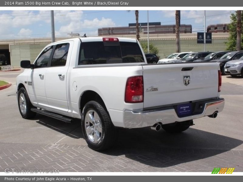 Bright White / Black/Diesel Gray 2014 Ram 1500 Big Horn Crew Cab