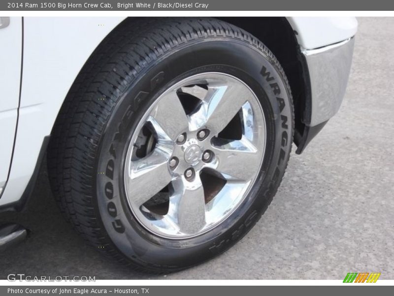 Bright White / Black/Diesel Gray 2014 Ram 1500 Big Horn Crew Cab
