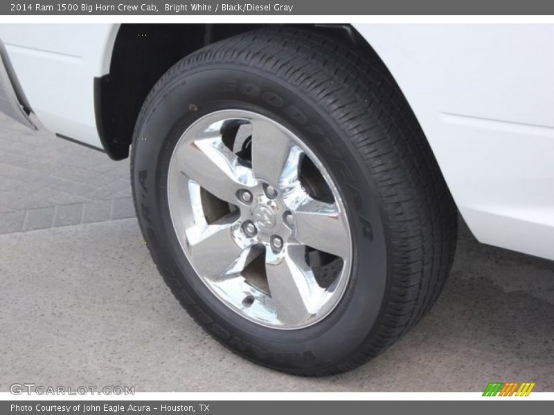 Bright White / Black/Diesel Gray 2014 Ram 1500 Big Horn Crew Cab