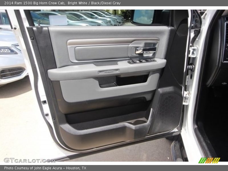Bright White / Black/Diesel Gray 2014 Ram 1500 Big Horn Crew Cab