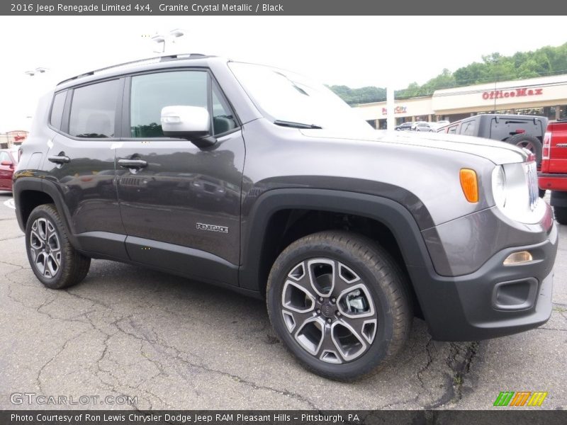 Granite Crystal Metallic / Black 2016 Jeep Renegade Limited 4x4