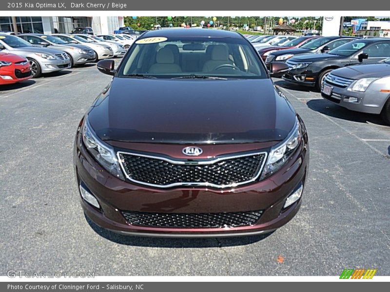 Dark Cherry / Beige 2015 Kia Optima LX