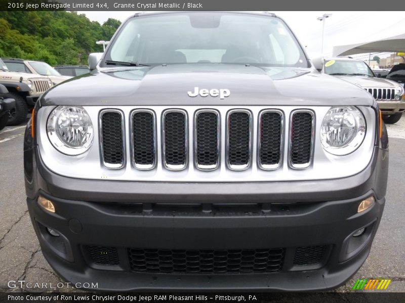 Granite Crystal Metallic / Black 2016 Jeep Renegade Limited 4x4