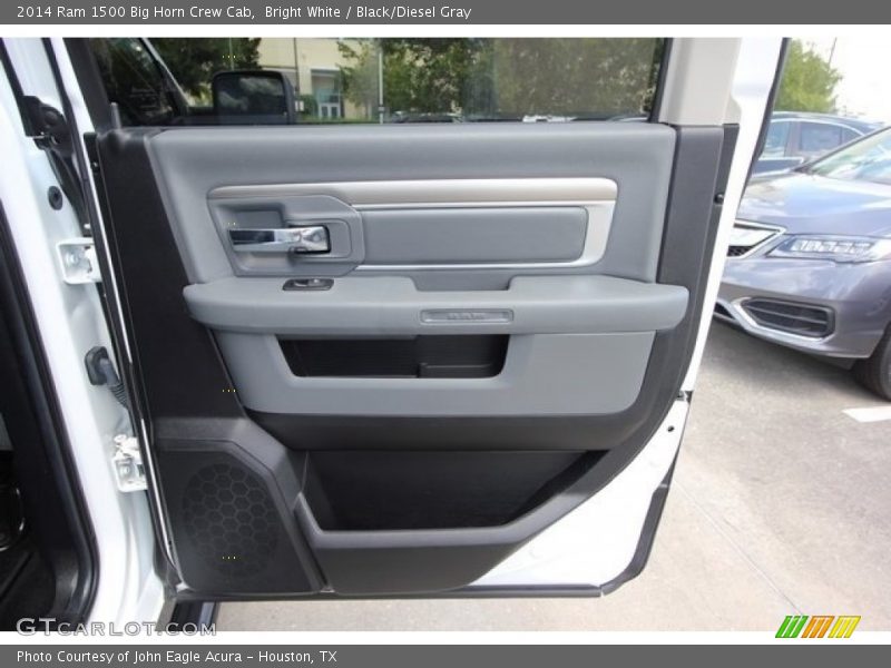 Bright White / Black/Diesel Gray 2014 Ram 1500 Big Horn Crew Cab
