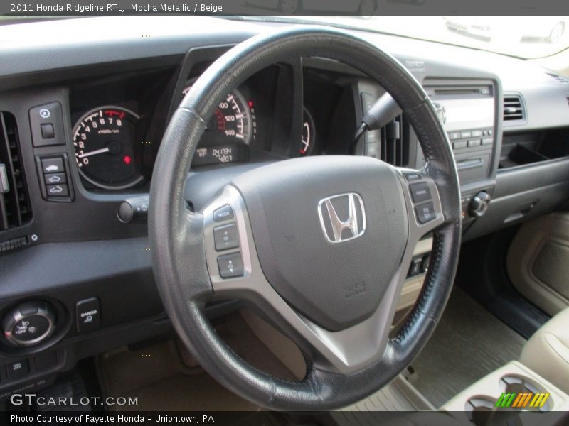 Mocha Metallic / Beige 2011 Honda Ridgeline RTL