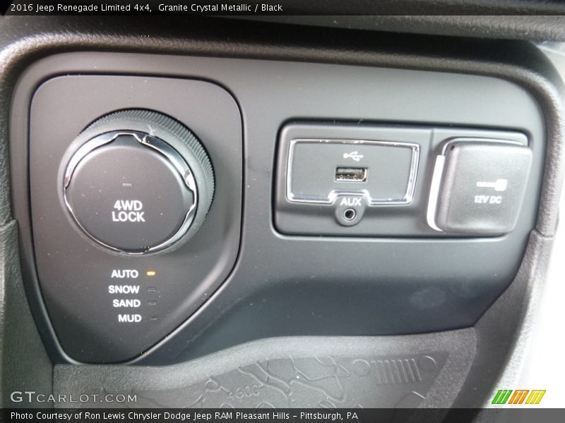 Granite Crystal Metallic / Black 2016 Jeep Renegade Limited 4x4