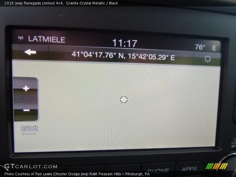 Granite Crystal Metallic / Black 2016 Jeep Renegade Limited 4x4