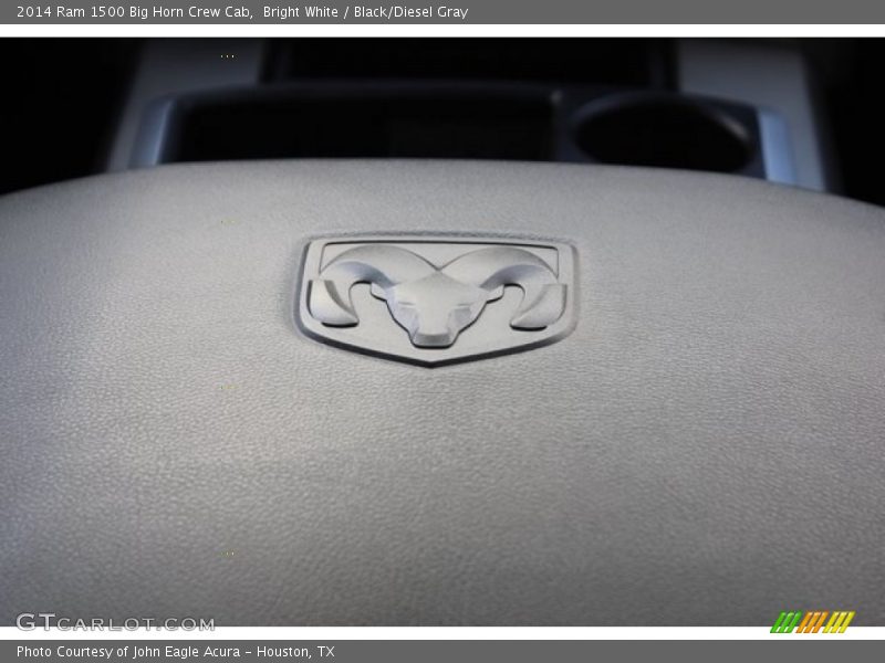 Bright White / Black/Diesel Gray 2014 Ram 1500 Big Horn Crew Cab