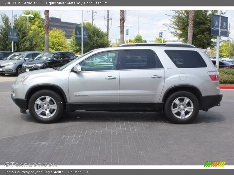 Liquid Silver Metallic / Light Titanium 2008 GMC Acadia SLT