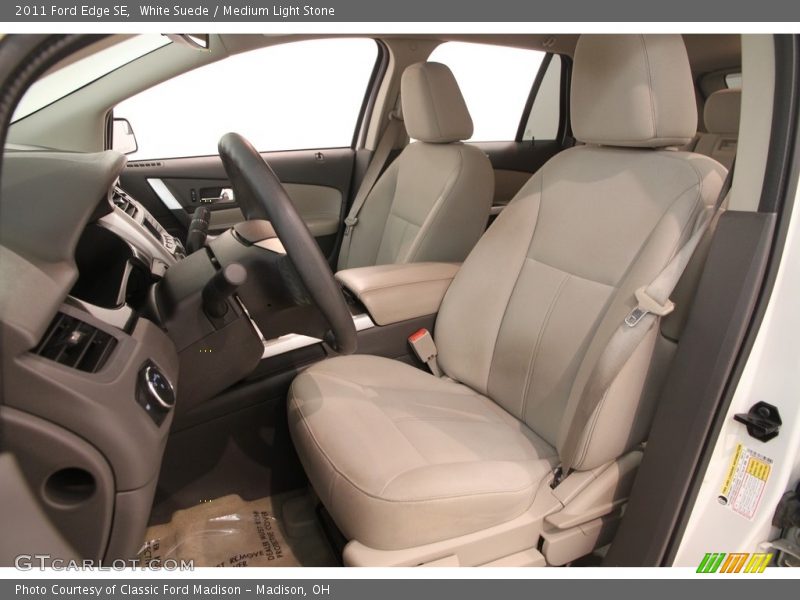 White Suede / Medium Light Stone 2011 Ford Edge SE