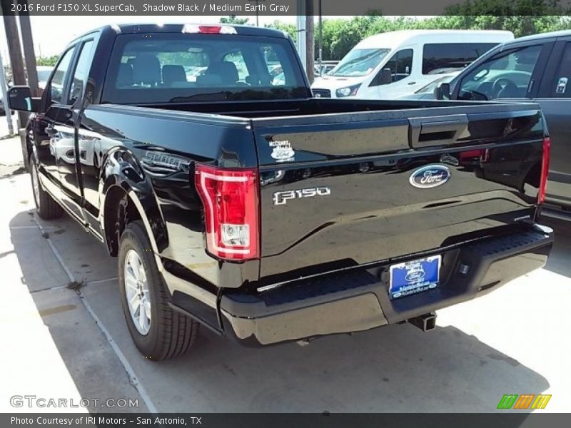 Shadow Black / Medium Earth Gray 2016 Ford F150 XL SuperCab