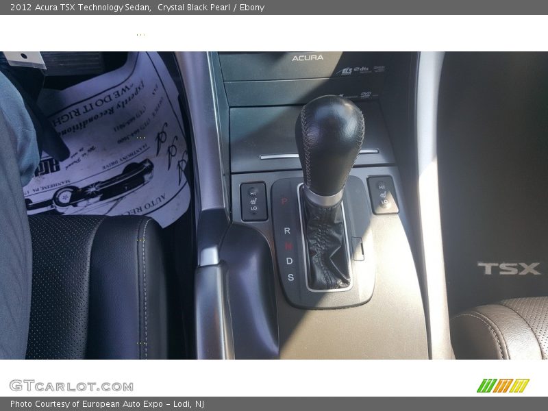 Crystal Black Pearl / Ebony 2012 Acura TSX Technology Sedan