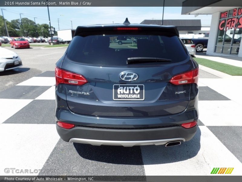 Marlin Blue / Gray 2016 Hyundai Santa Fe Sport