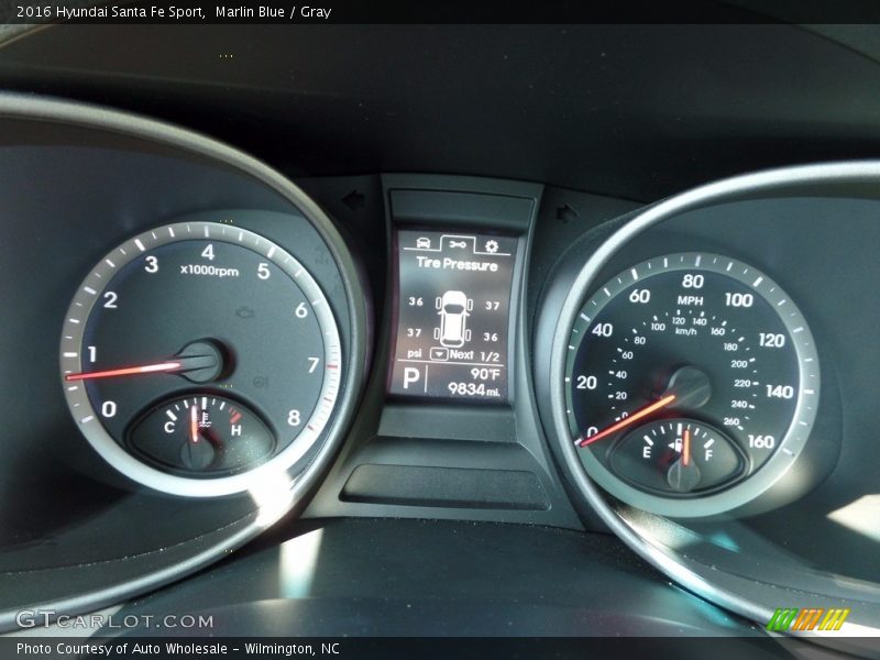 Marlin Blue / Gray 2016 Hyundai Santa Fe Sport