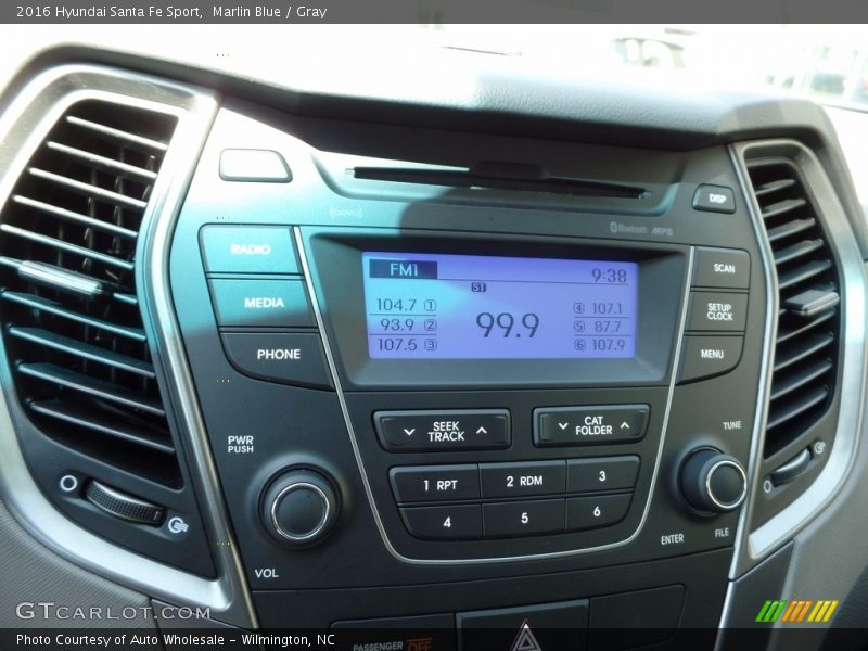 Marlin Blue / Gray 2016 Hyundai Santa Fe Sport