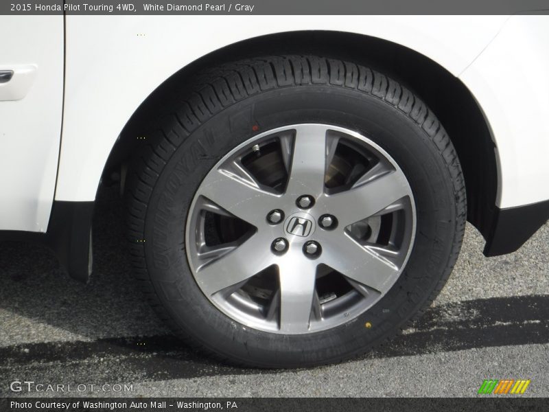 White Diamond Pearl / Gray 2015 Honda Pilot Touring 4WD
