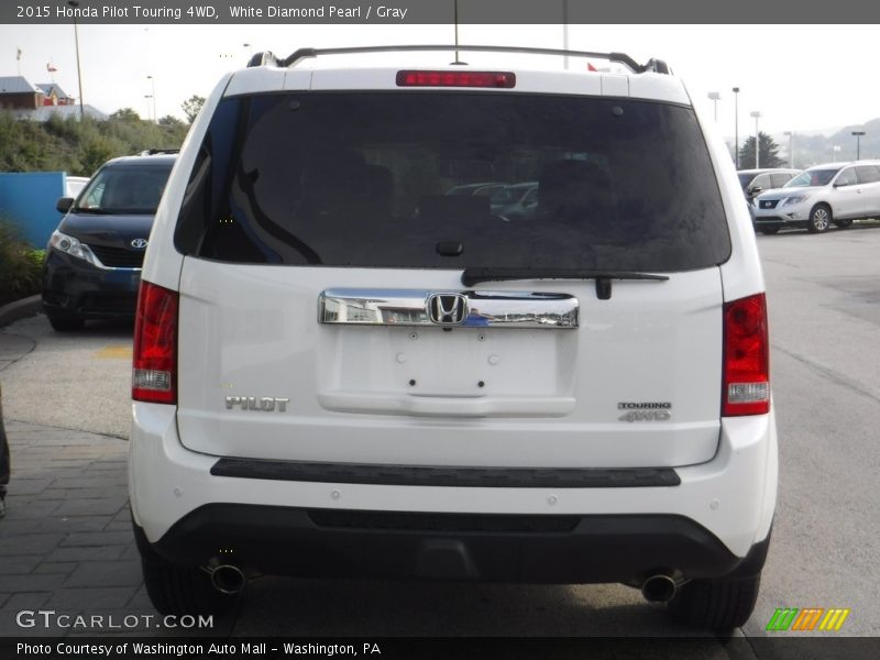 White Diamond Pearl / Gray 2015 Honda Pilot Touring 4WD