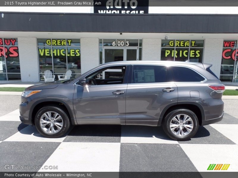Predawn Gray Mica / Ash 2015 Toyota Highlander XLE