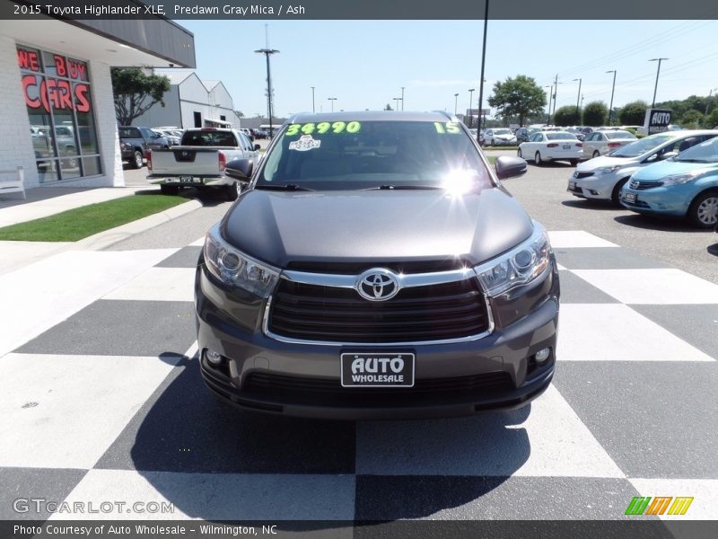 Predawn Gray Mica / Ash 2015 Toyota Highlander XLE