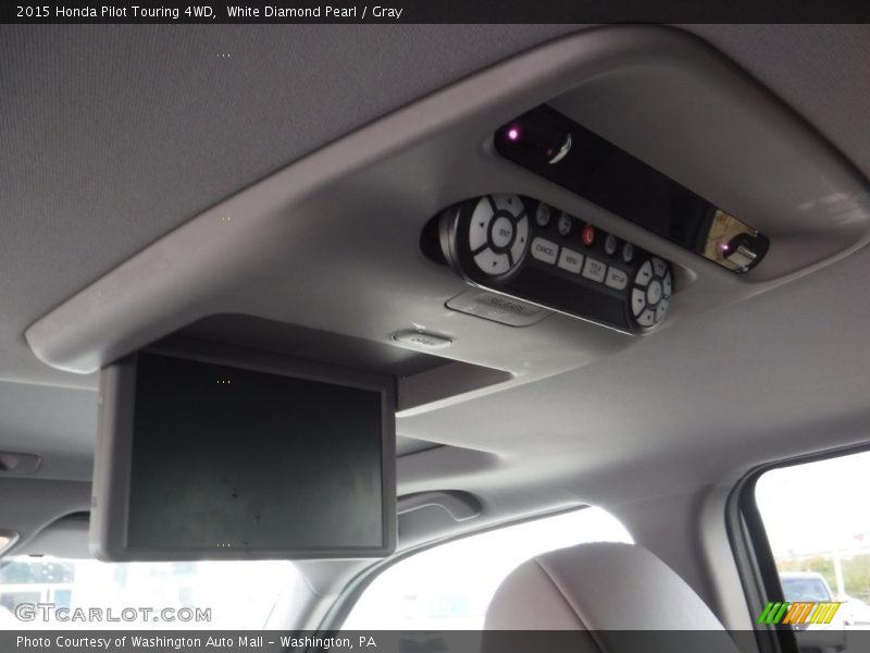 White Diamond Pearl / Gray 2015 Honda Pilot Touring 4WD