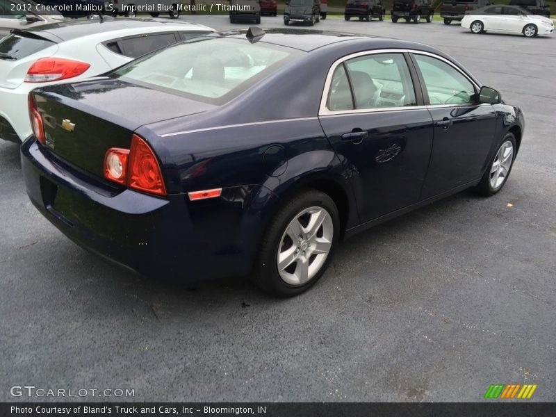 Imperial Blue Metallic / Titanium 2012 Chevrolet Malibu LS