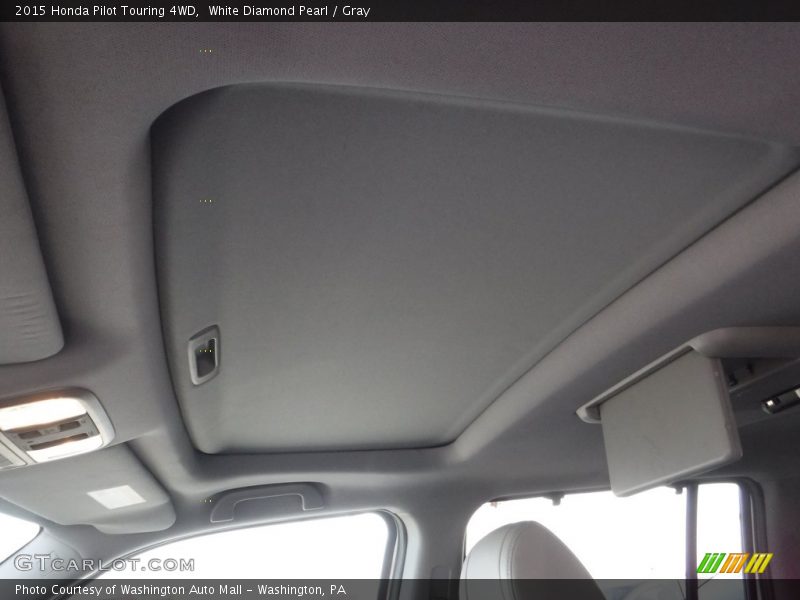 White Diamond Pearl / Gray 2015 Honda Pilot Touring 4WD