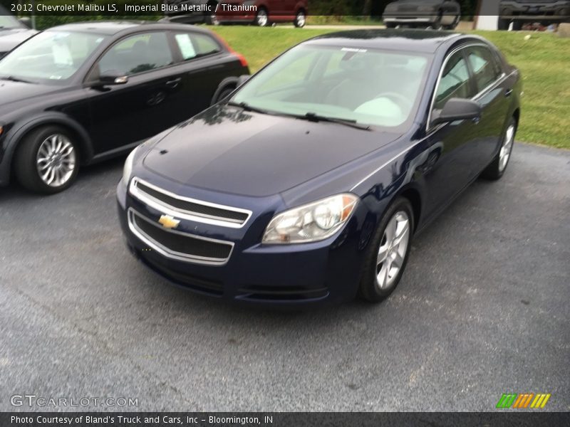 Imperial Blue Metallic / Titanium 2012 Chevrolet Malibu LS
