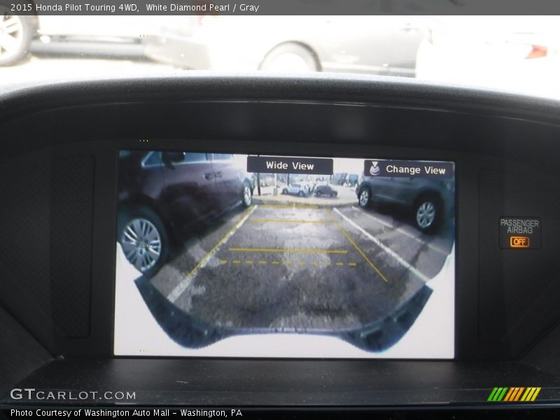 White Diamond Pearl / Gray 2015 Honda Pilot Touring 4WD