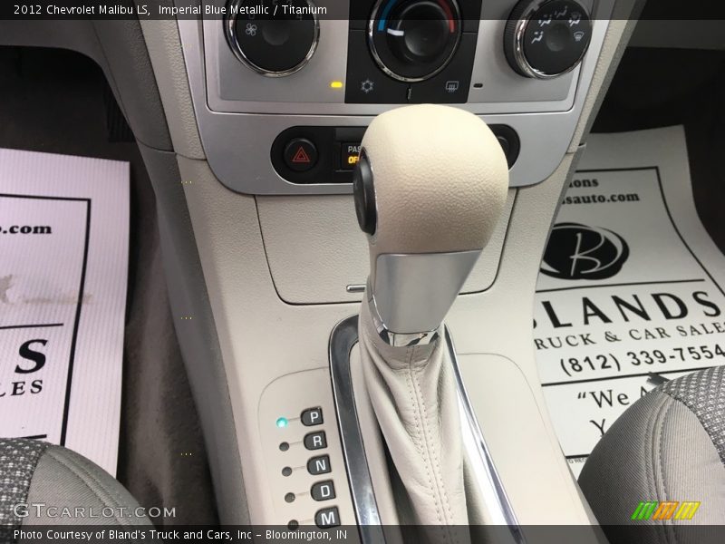 Imperial Blue Metallic / Titanium 2012 Chevrolet Malibu LS