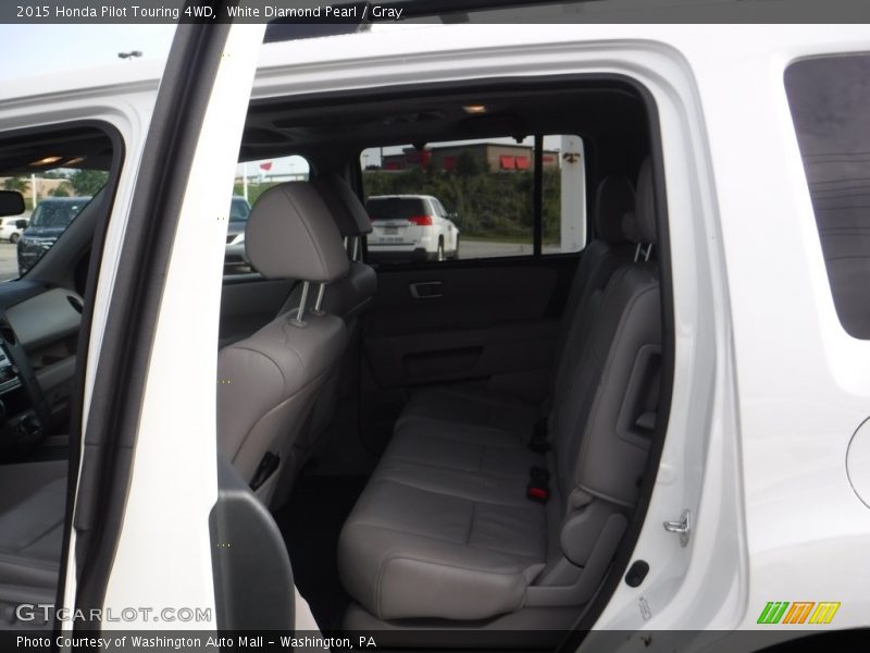 White Diamond Pearl / Gray 2015 Honda Pilot Touring 4WD