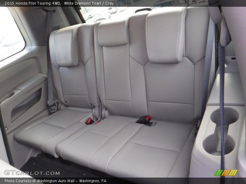 White Diamond Pearl / Gray 2015 Honda Pilot Touring 4WD