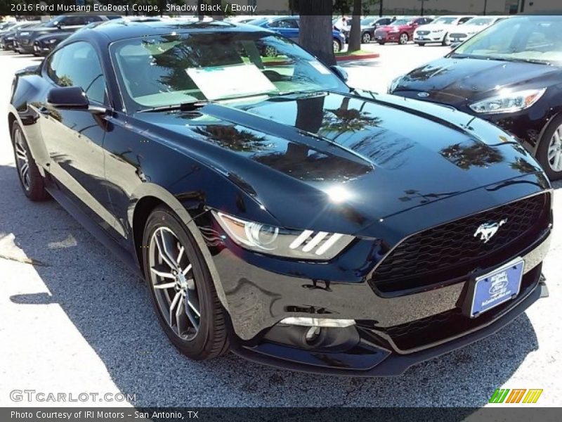 Shadow Black / Ebony 2016 Ford Mustang EcoBoost Coupe