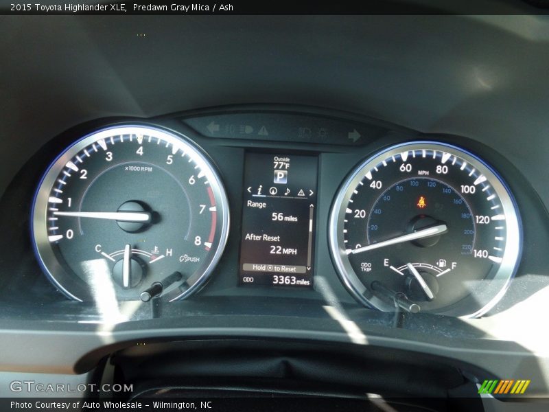 Predawn Gray Mica / Ash 2015 Toyota Highlander XLE