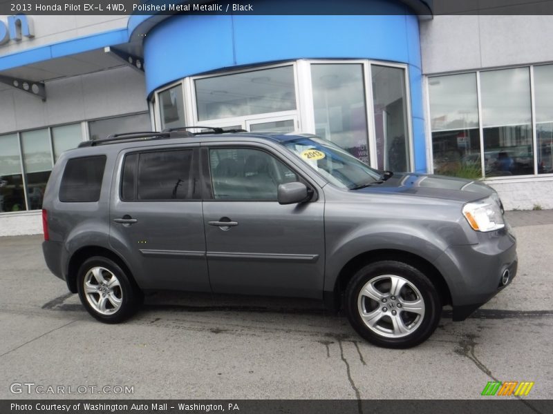 Polished Metal Metallic / Black 2013 Honda Pilot EX-L 4WD