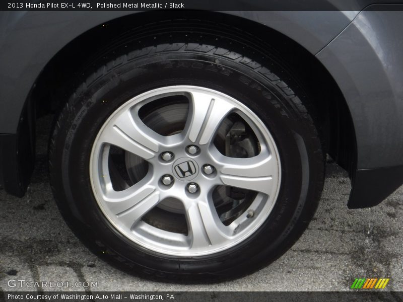 Polished Metal Metallic / Black 2013 Honda Pilot EX-L 4WD