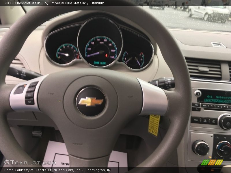 Imperial Blue Metallic / Titanium 2012 Chevrolet Malibu LS