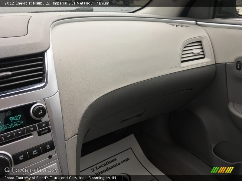 Imperial Blue Metallic / Titanium 2012 Chevrolet Malibu LS
