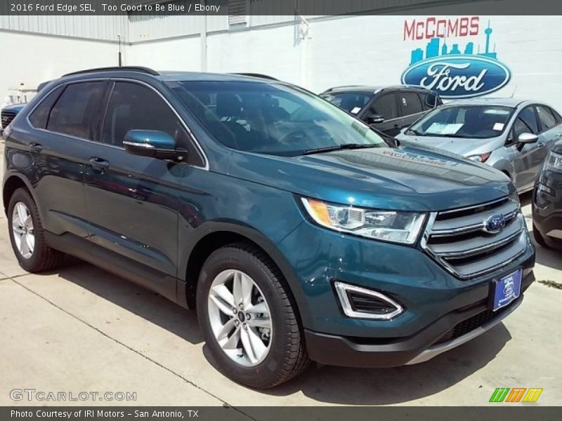 Too Good to Be Blue / Ebony 2016 Ford Edge SEL