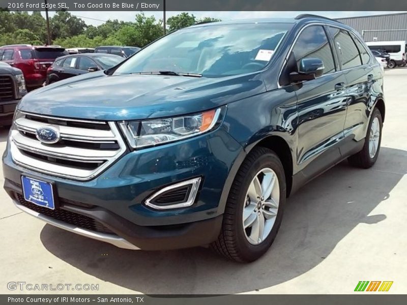 Too Good to Be Blue / Ebony 2016 Ford Edge SEL