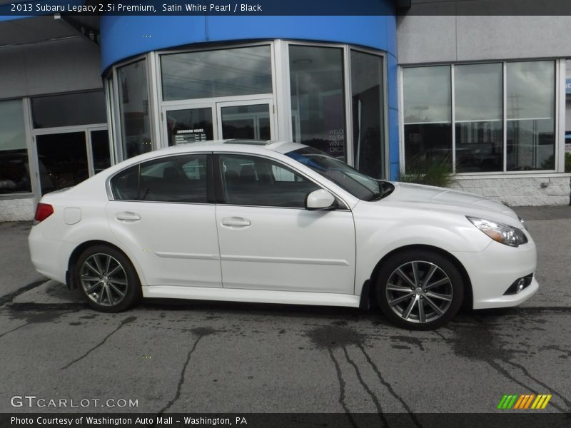 Satin White Pearl / Black 2013 Subaru Legacy 2.5i Premium