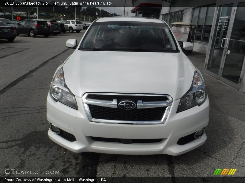 Satin White Pearl / Black 2013 Subaru Legacy 2.5i Premium