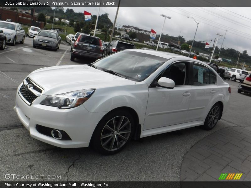 Satin White Pearl / Black 2013 Subaru Legacy 2.5i Premium