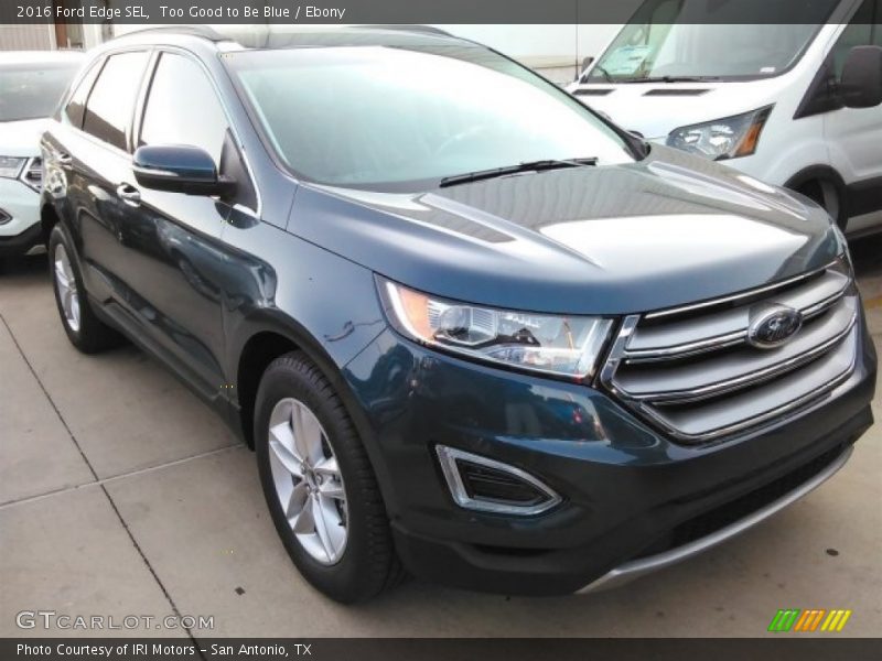 Too Good to Be Blue / Ebony 2016 Ford Edge SEL