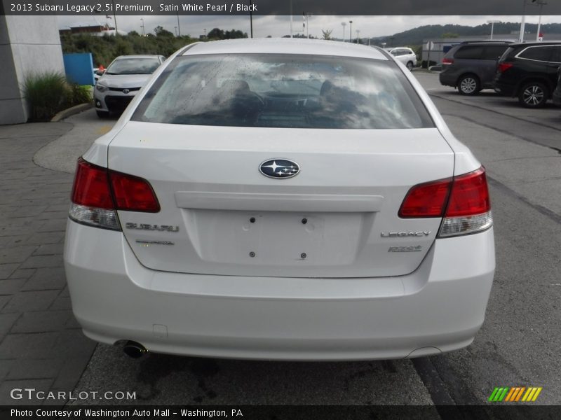 Satin White Pearl / Black 2013 Subaru Legacy 2.5i Premium