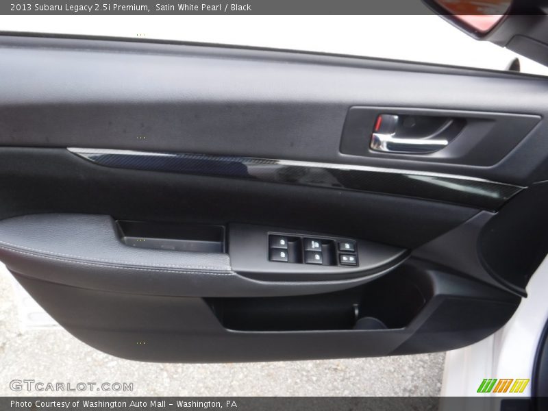 Satin White Pearl / Black 2013 Subaru Legacy 2.5i Premium