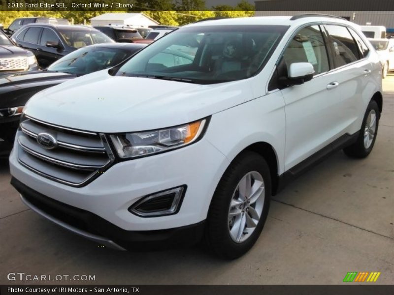 Oxford White / Ebony 2016 Ford Edge SEL