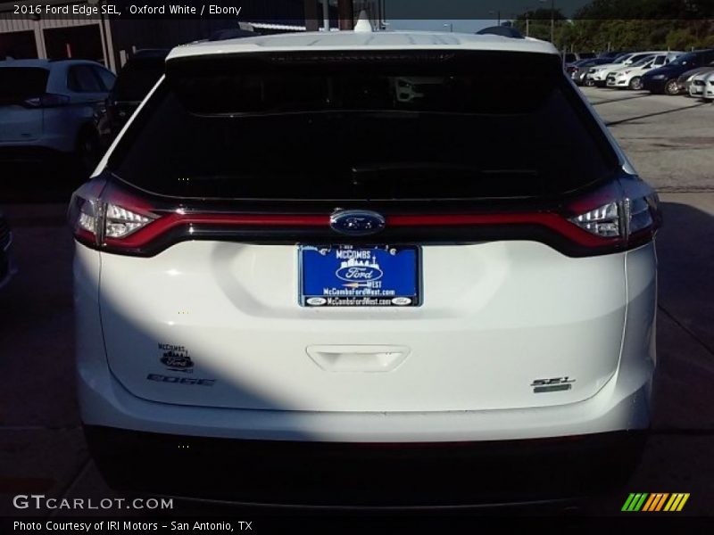 Oxford White / Ebony 2016 Ford Edge SEL