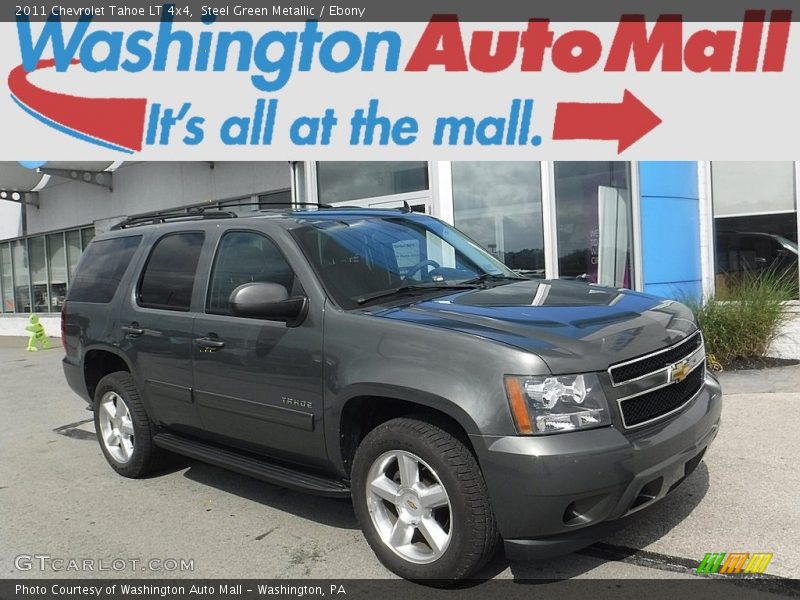 Steel Green Metallic / Ebony 2011 Chevrolet Tahoe LT 4x4
