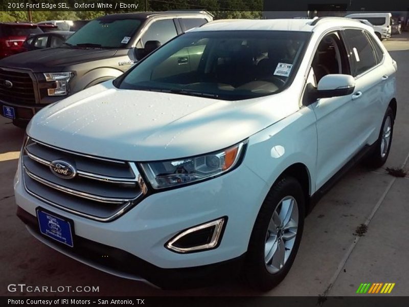 Oxford White / Ebony 2016 Ford Edge SEL