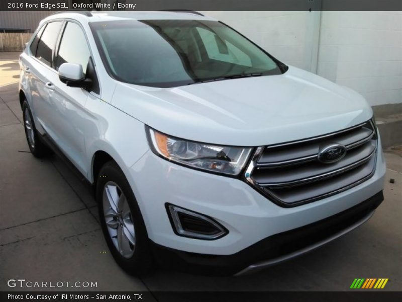 Oxford White / Ebony 2016 Ford Edge SEL